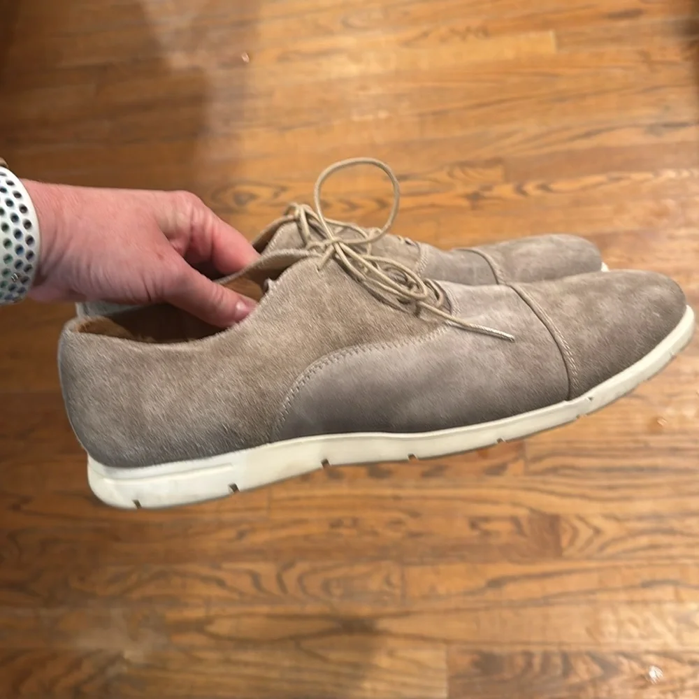 Alan Payne gray suede men’s Oxford shoes size 12